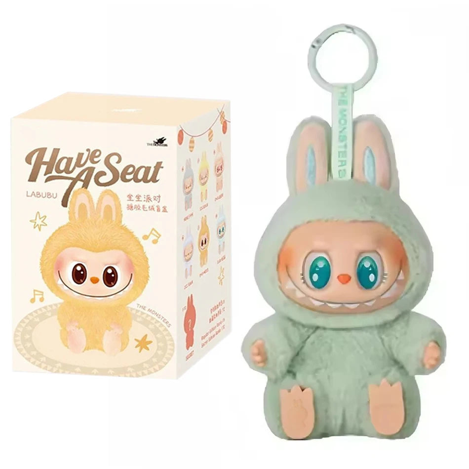 Anime Figure Kawaii Labubu Have A Seat SeriesBlind Box Cute Mysterious Box Toys Pvc Doll And Hobbies Ornament Kid Christmas Gift