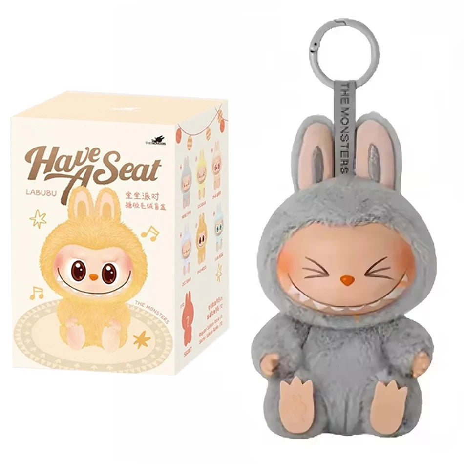 Anime Figure Kawaii Labubu Have A Seat SeriesBlind Box Cute Mysterious Box Toys Pvc Doll And Hobbies Ornament Kid Christmas Gift