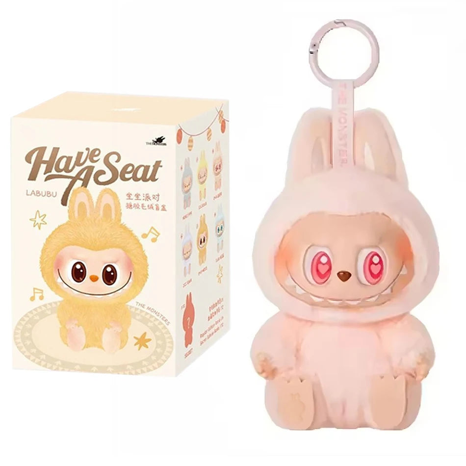 Anime Figure Kawaii Labubu Have A Seat SeriesBlind Box Cute Mysterious Box Toys Pvc Doll And Hobbies Ornament Kid Christmas Gift