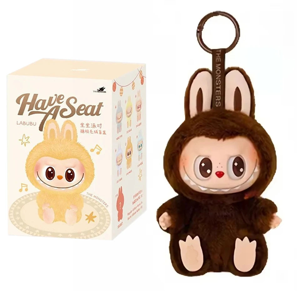 Anime Figure Kawaii Labubu Have A Seat SeriesBlind Box Cute Mysterious Box Toys Pvc Doll And Hobbies Ornament Kid Christmas Gift
