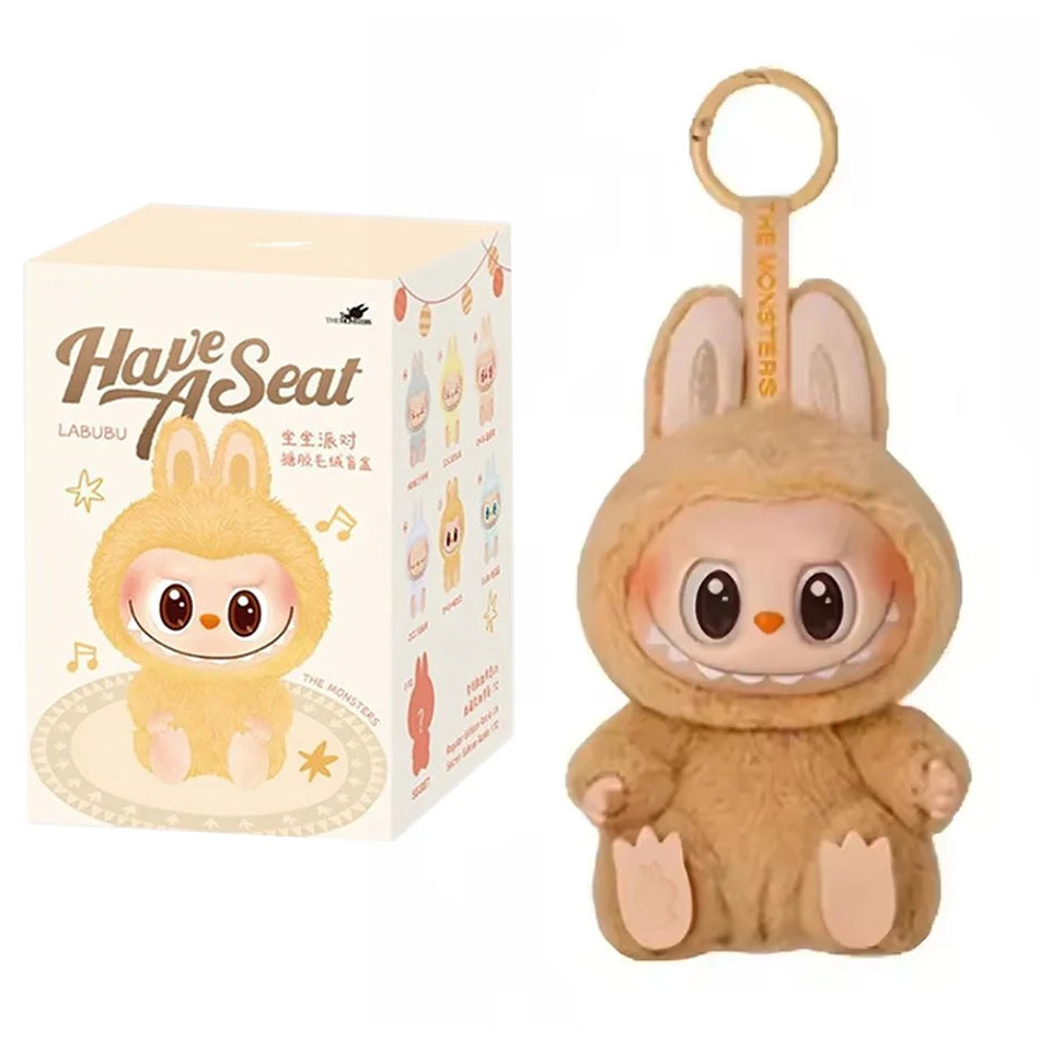 Anime Figure Kawaii Labubu Have A Seat SeriesBlind Box Cute Mysterious Box Toys Pvc Doll And Hobbies Ornament Kid Christmas Gift