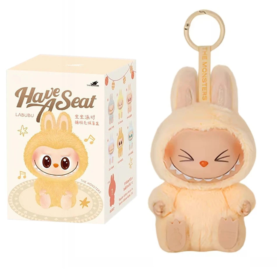 Anime Figure Kawaii Labubu Have A Seat SeriesBlind Box Cute Mysterious Box Toys Pvc Doll And Hobbies Ornament Kid Christmas Gift