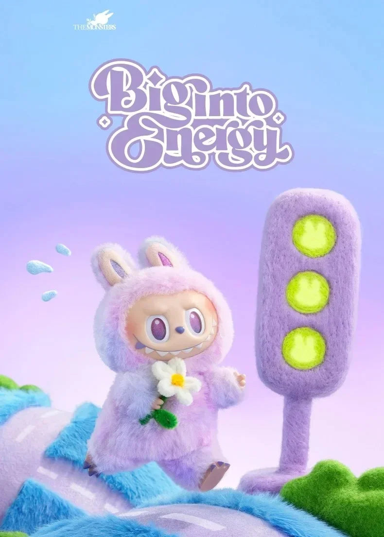 100% Original Labubu V3 Blind Box Big Into Energy The Monsters Pendant Action Figure Genuine version Labubu Doll Anime Figurine*