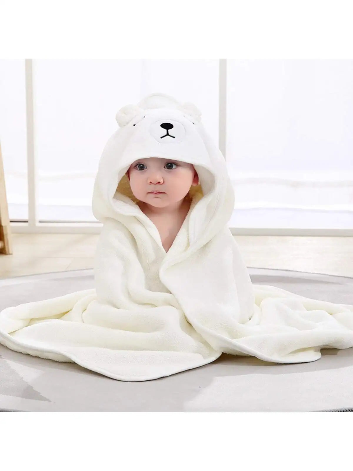 Cartoon Baby Bath Towel Elephant Style Swaddle  Baby Newborn Blanket