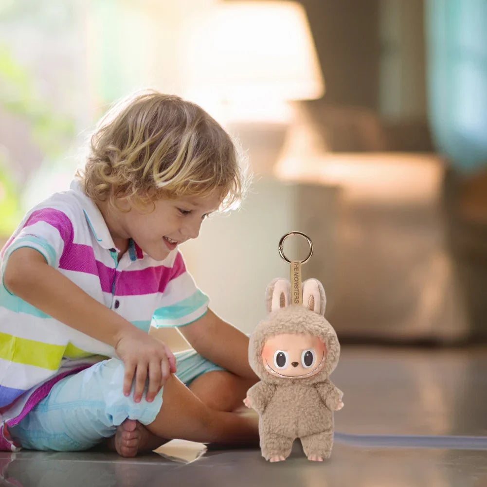 Cute Labubu The Monsters Box Toy Sweetheart Vinyl Doll Kawaii Backpack Pendant Decoration Plush Doll Clothes Keychain Gifts