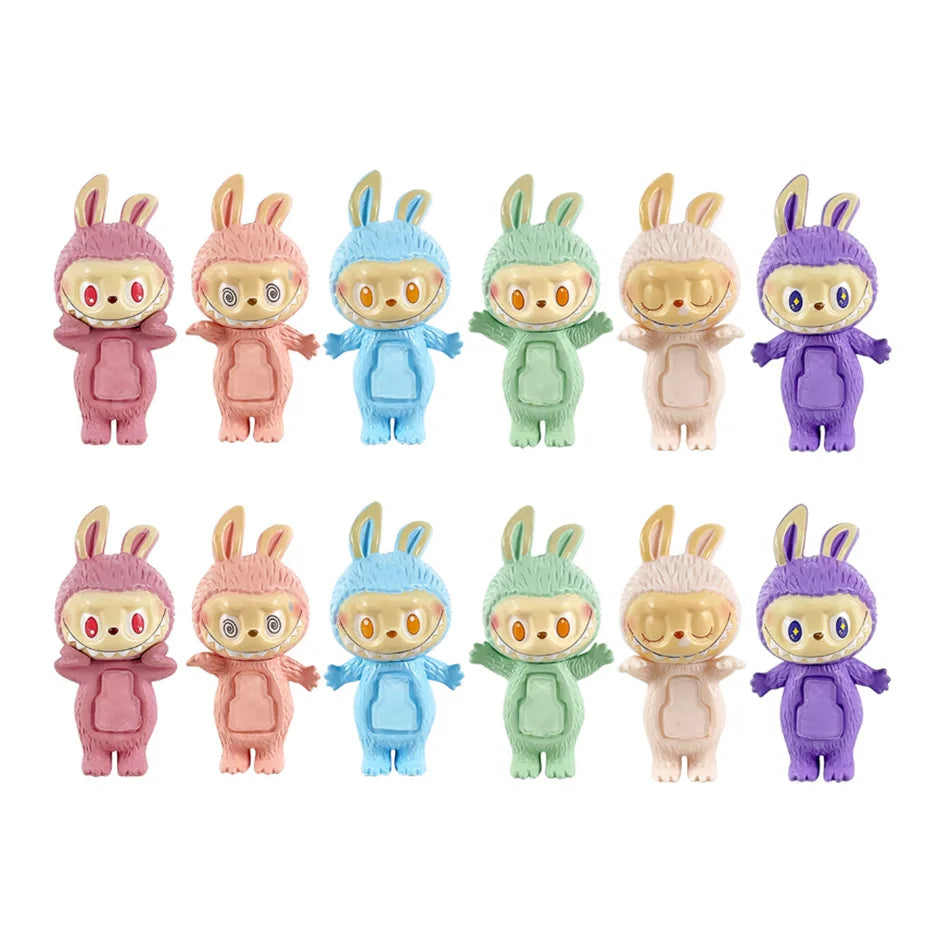 New Labubu Hippers Blind Box Figure Action Figurine Collection Pvc Model Toys Doll Children Ornament Toy Birthday Gift in stock