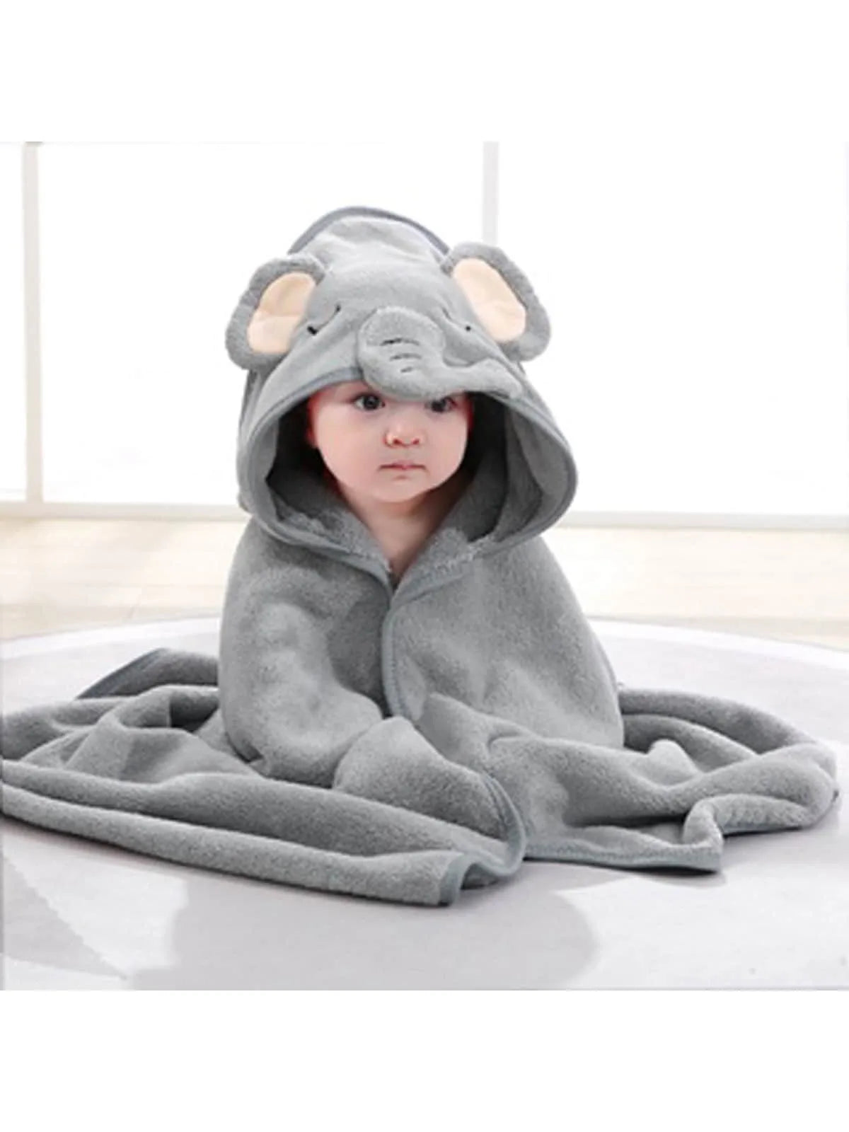 Cartoon Baby Bath Towel Elephant Style Swaddle  Baby Newborn Blanket