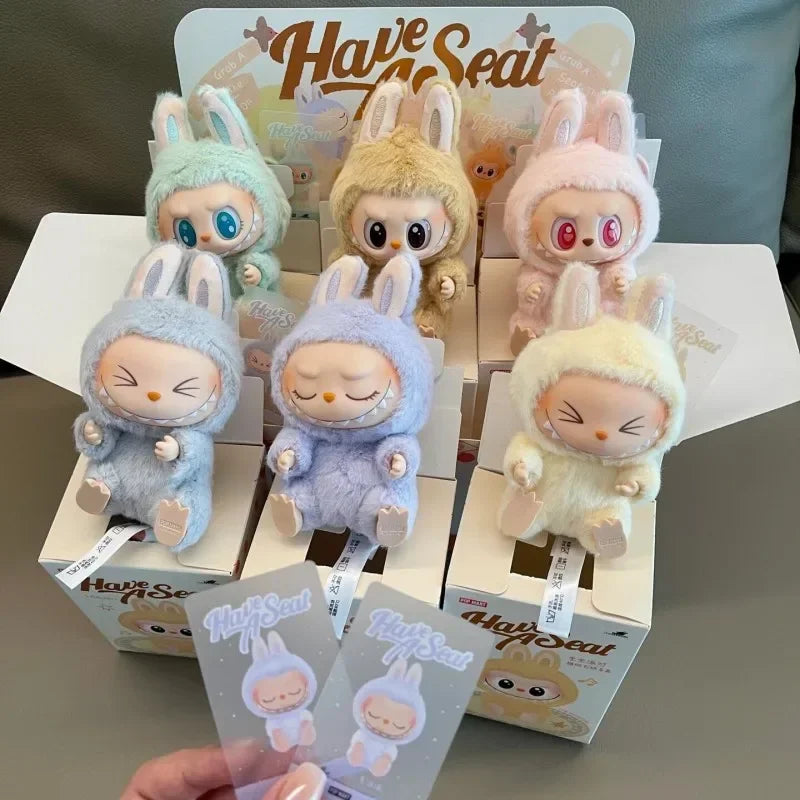 Cute Labubu The Monsters Box Toy Sweetheart Vinyl Doll Kawaii Backpack Pendant Decoration Plush Doll Clothes Keychain Gifts