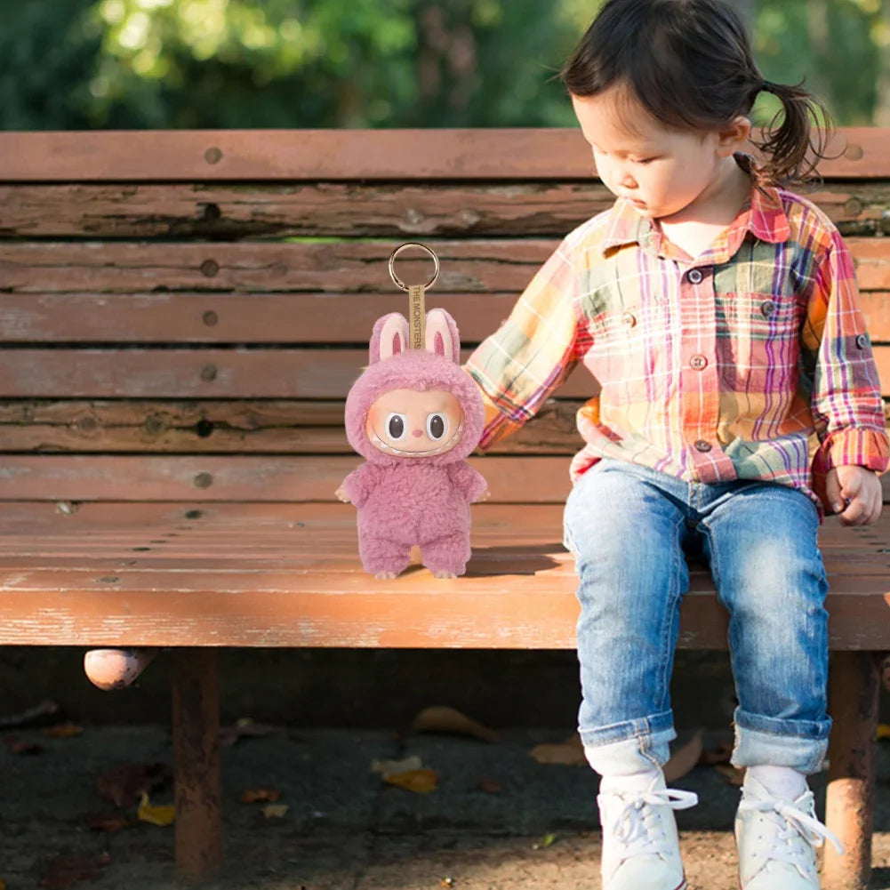 Cute Labubu The Monsters Box Toy Sweetheart Vinyl Doll Kawaii Backpack Pendant Decoration Plush Doll Clothes Keychain Gifts