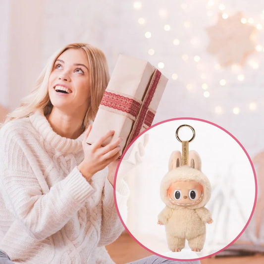 Cute Labubu The Monsters Box Toy Sweetheart Vinyl Doll Kawaii Backpack Pendant Decoration Plush Doll Clothes Keychain Gifts