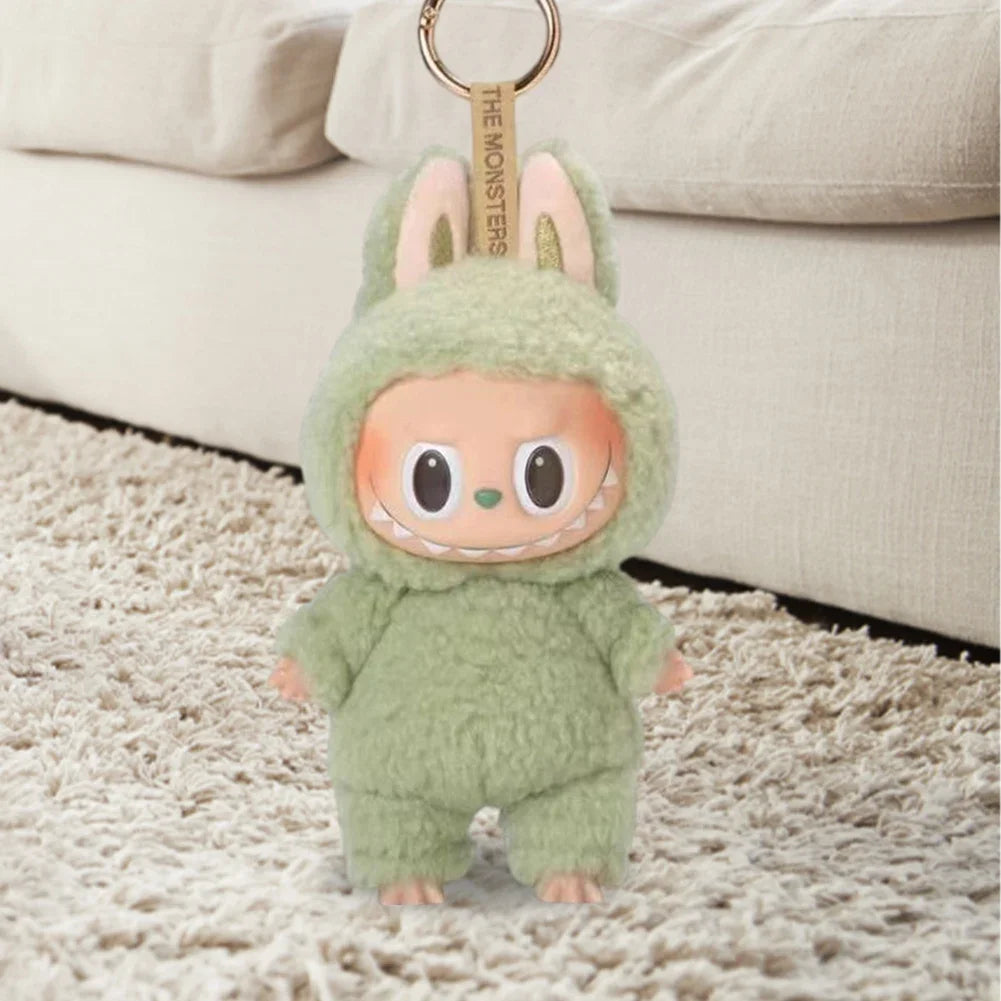 Cute Labubu The Monsters Box Toy Sweetheart Vinyl Doll Kawaii Backpack Pendant Decoration Plush Doll Clothes Keychain Gifts