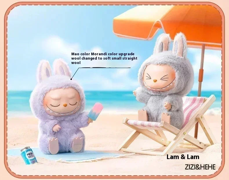 Cute Labubu The Monsters Box Toy Sweetheart Vinyl Doll Kawaii Backpack Pendant Decoration Plush Doll Clothes Keychain Gifts