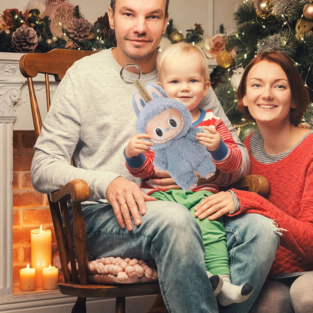 Cute Labubu The Monsters Box Toy Sweetheart Vinyl Doll Kawaii Backpack Pendant Decoration Plush Doll Clothes Keychain Gifts