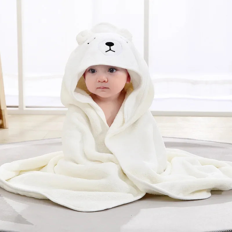 Cartoon Baby Bath Towel Elephant Style Swaddle  Baby Newborn Blanket