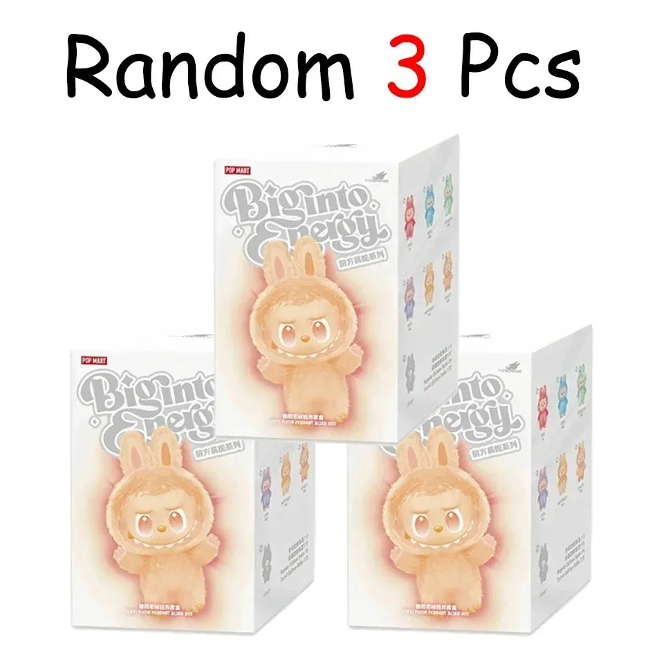 100% Original Labubu V3 Blind Box Big Into Energy The Monsters Pendant Action Figure Genuine version Labubu Doll Anime Figurine*