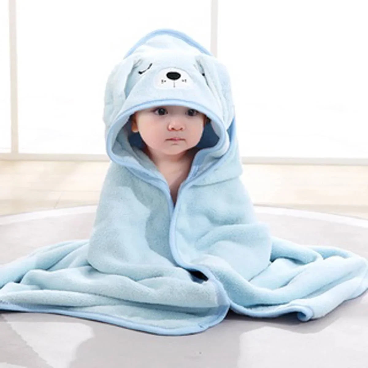 Cartoon Baby Bath Towel Elephant Style Swaddle  Baby Newborn Blanket